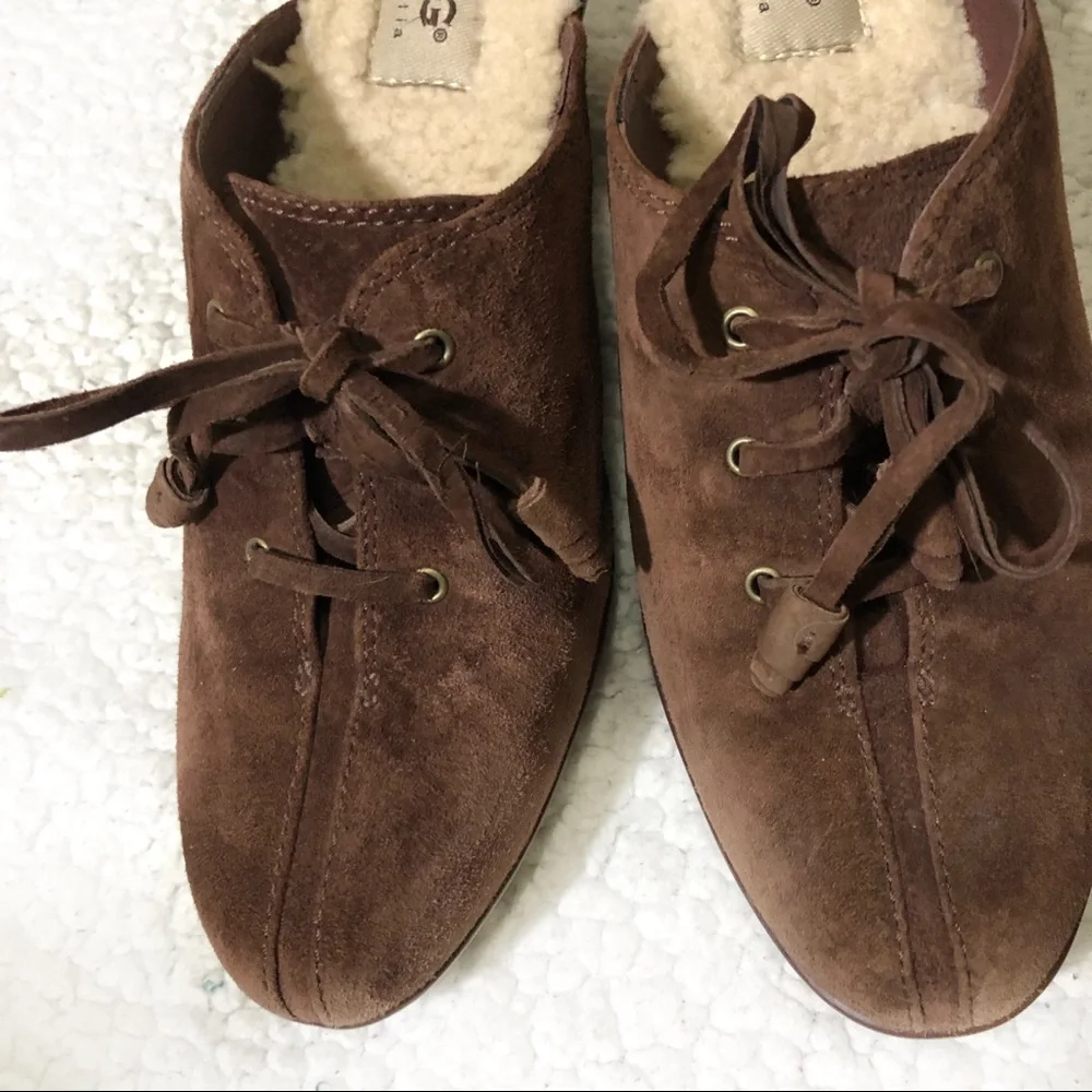 UGG browm women’s Platforms‎ shoes Sz 8